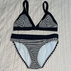 Athleta Striped Bikini Set